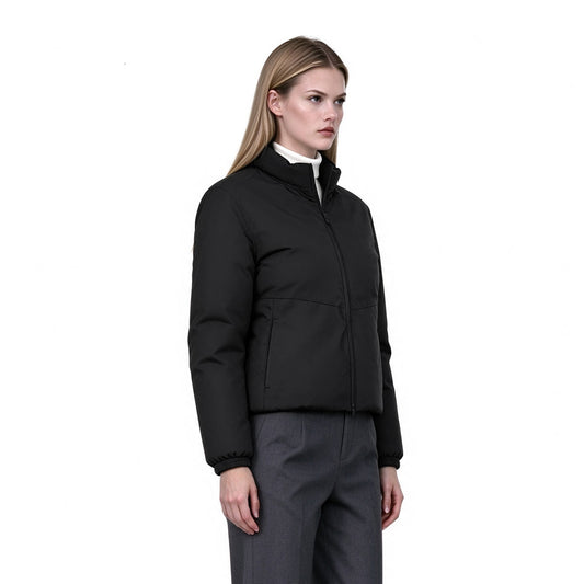 Wear down jackets on both sides