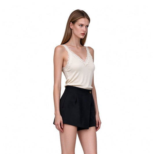Lace slim knit vest inner layer