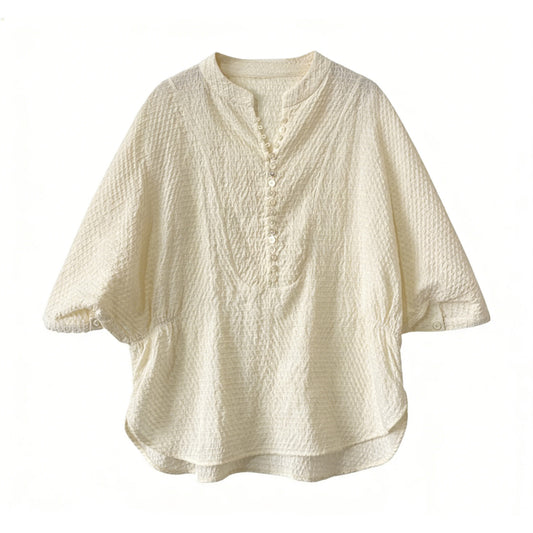 Women's  Casual Batwing Sleeve Comfortable Round Neck Top