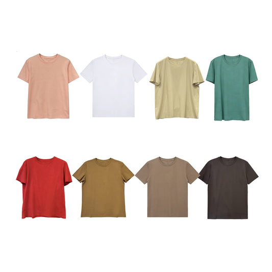 Women's Egyptian Cotton Crew Neck Short Sleeve T-shirt