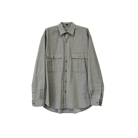 Women's Plaid 100% Cotton Casual Shirt and Lantern Pants Set