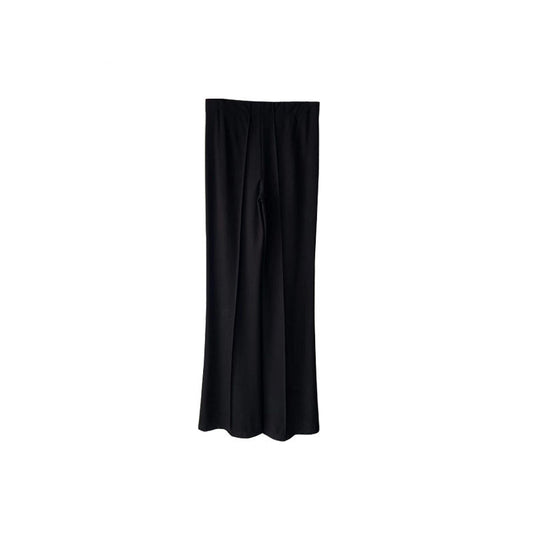 Women's Stretch Flared Pants Elastic Waist Long Trousers