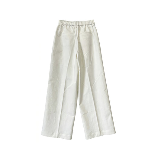 Women's Summer Casual Silk Cotton Blend Wide Leg Pants