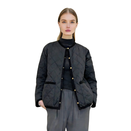 Women’s Winter Stylish Jacket with Pockets Warm Casual Outerwear