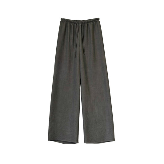 Women's Silk Linen Blend Summer Draped Straight Leg Gala Pants