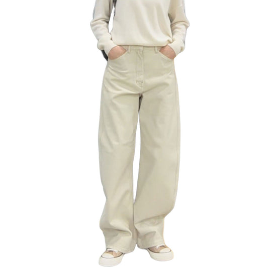 Women’s Straight Leg Jeans Casual Fit Black and Khaki Pants