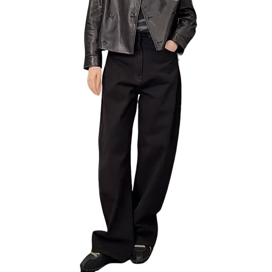 Women’s Straight Leg Jeans Casual Fit Black and Khaki Pants