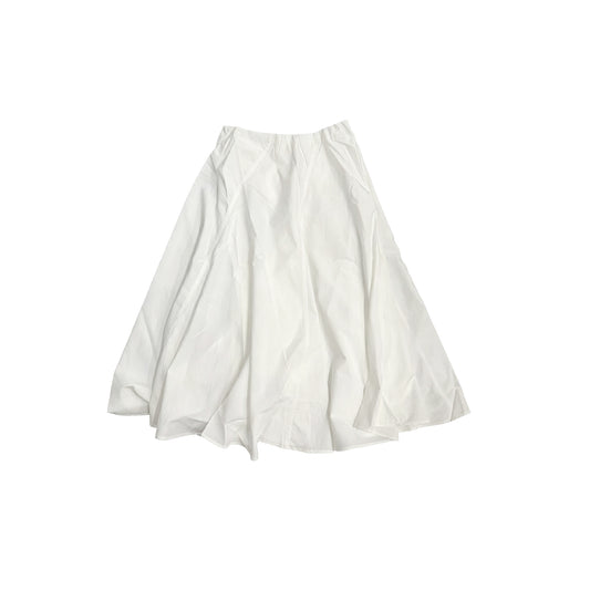 Women's Summer A-Line Flowy Midi Skirt Casual Solid Color Skirt