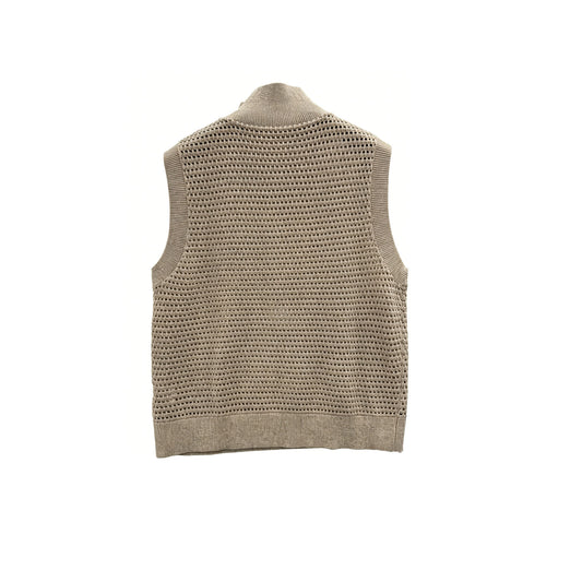 Women's Vintage Hollow Knit Loose Fit Sweater Pullover Top