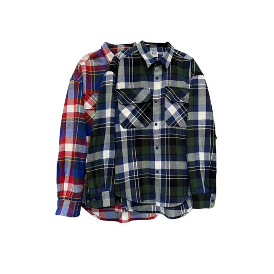 Women’s Vintage Plaid Long Sleeve Shirt Classic Checkered  Blouse